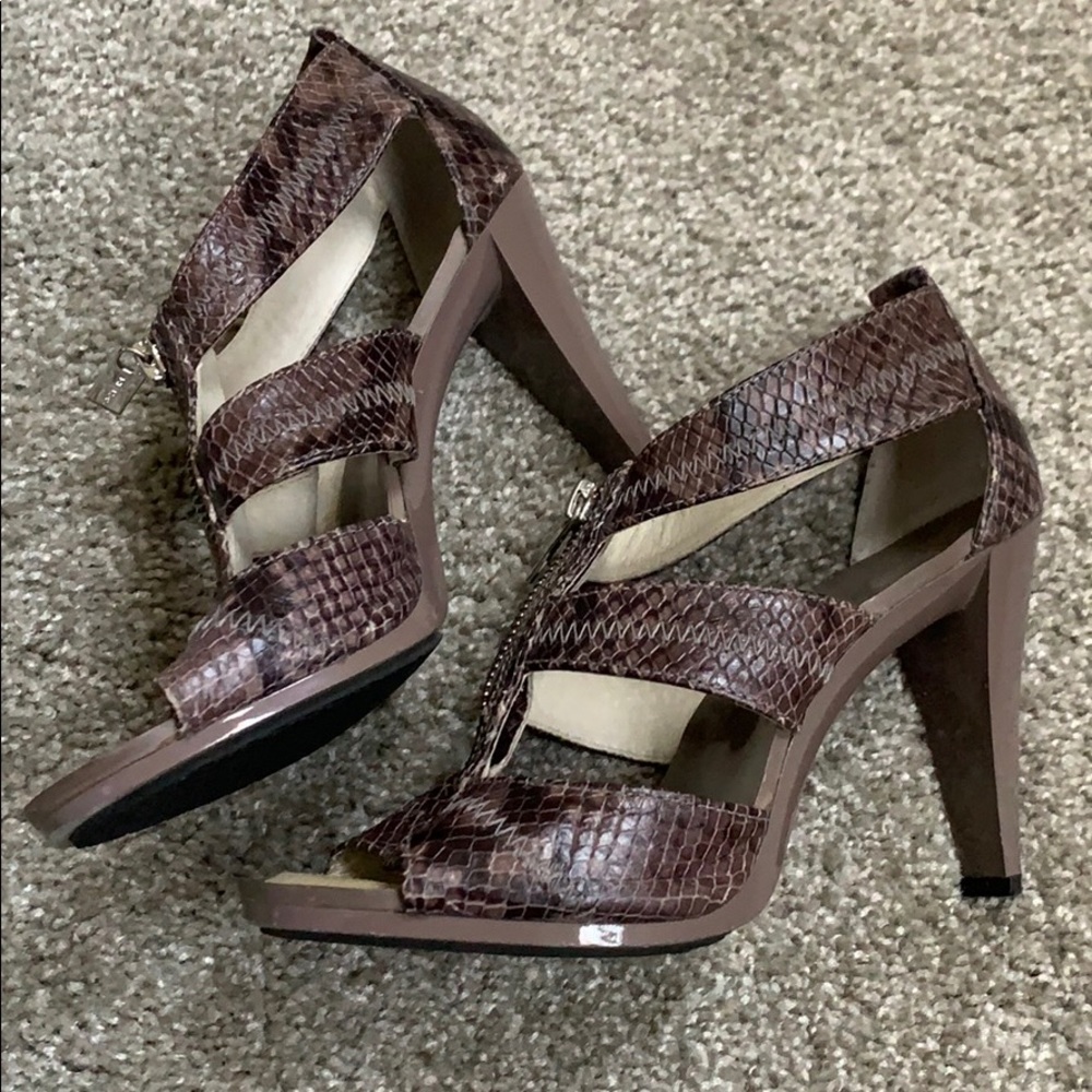 Michael Kors snake print heals